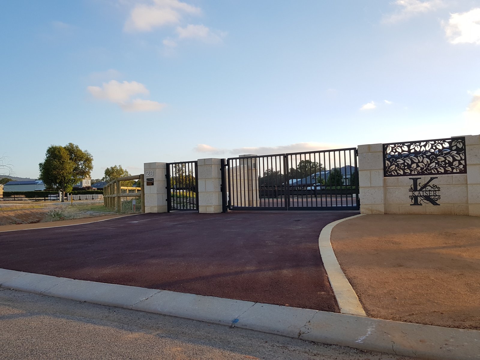 Darling Downs Entry, Rural Landscaping Company Project, Landscaping Perth